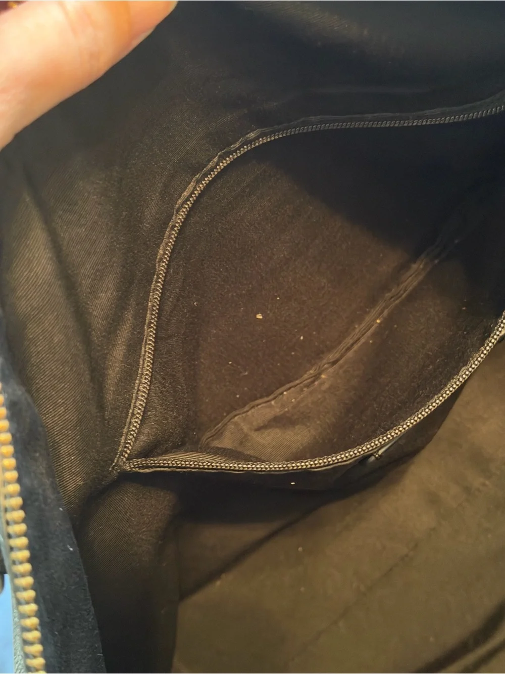 Coach Black Pebbled Leather Tote with Gold Accents